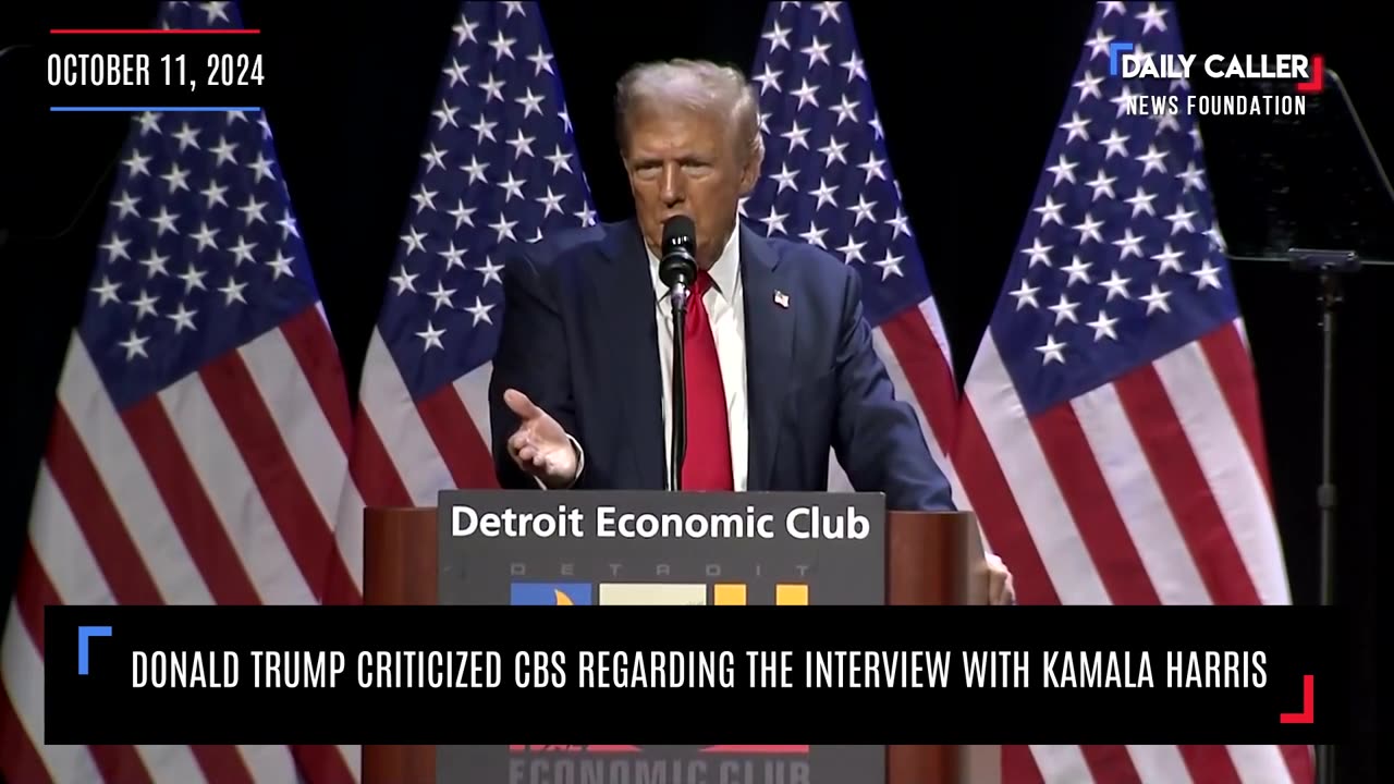 Donald Trump Criticizes CBS Regarding Interview with Kamala Harris