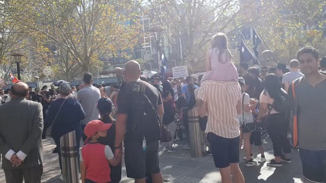 Melbourne Southbank Rally Protest March 16 04 2022