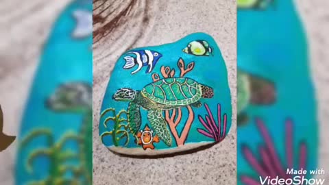 50 Sea animals painted rocks and stones