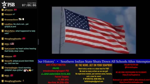 2022-02-11 07:00 EST - Patriots Soapbox AM: with LadyRWB , MykelJaye & DD