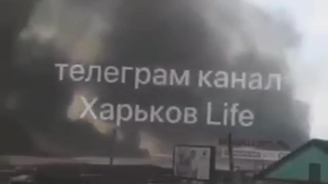 Kharkov. Burning Barabashevsky market
