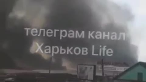 Kharkov. Burning Barabashevsky market