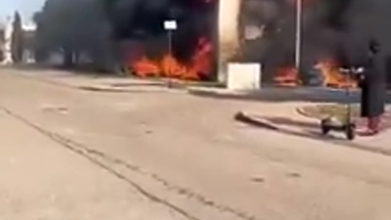 government buildings burn to the ground in france as farmers invade...