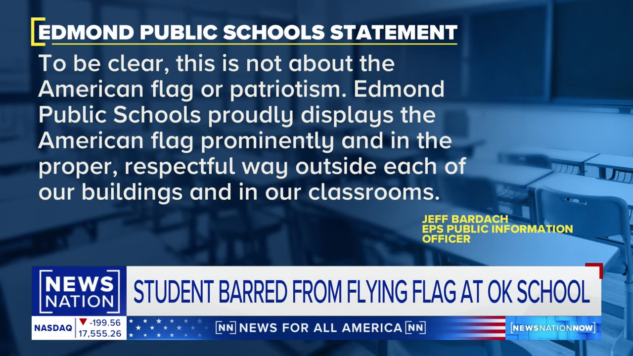 Supporters rally after student banned from flying US flag | NewsNation Now