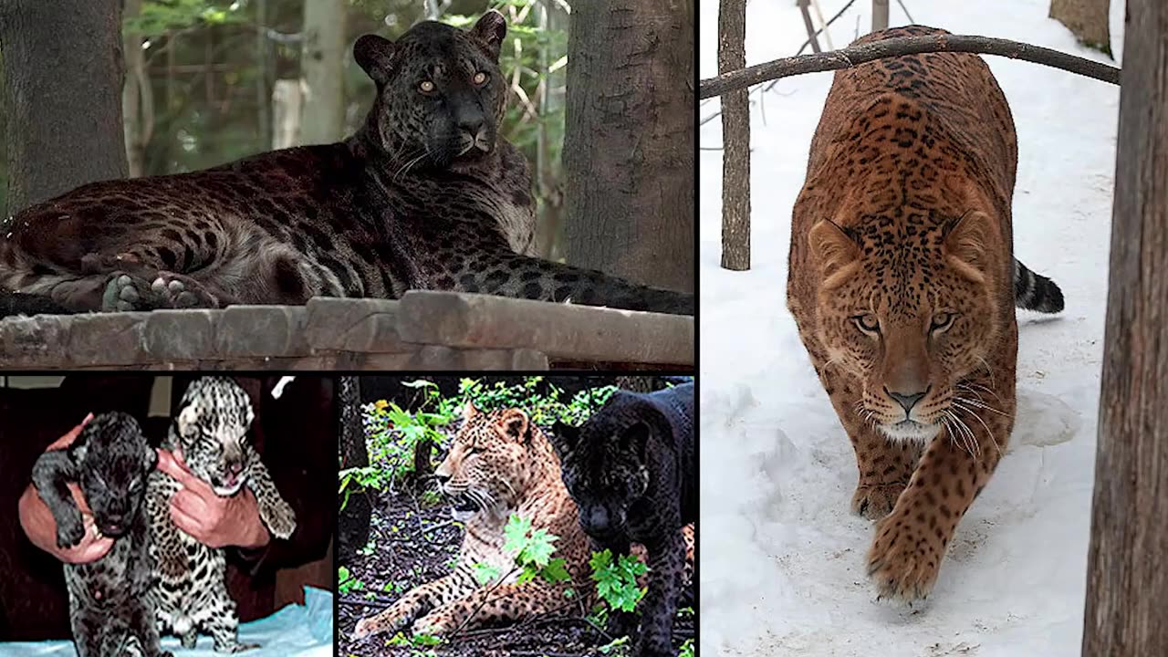 what happens when male jaguar mate female lion.