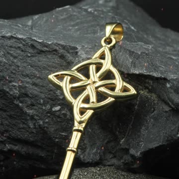 Unlock Spiritual Depths with the Celtic Four Point Knot Pendant