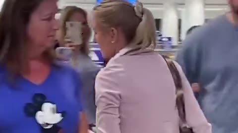 Evil Woman STEALS stranger's headphones at airport