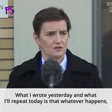 Serbian Prime Minister Ana Brnabic