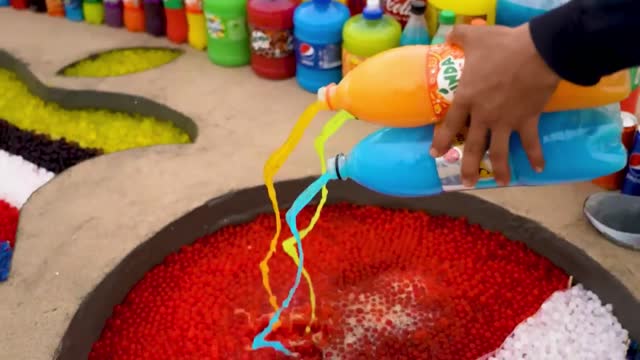 experiment cola vs mentos ,membuat logo apple and pepsi