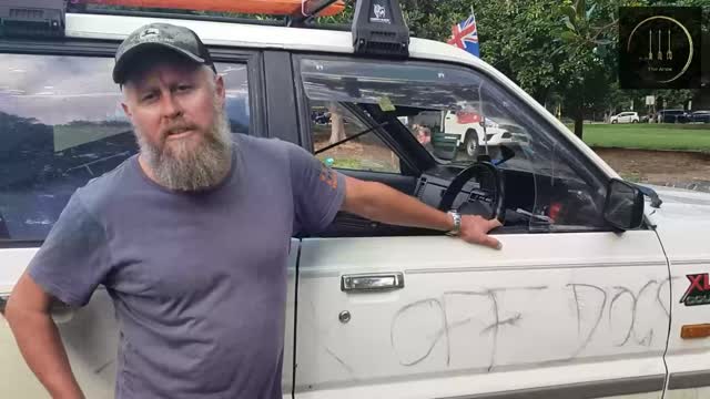 Help at the floods and get your car vandalized!