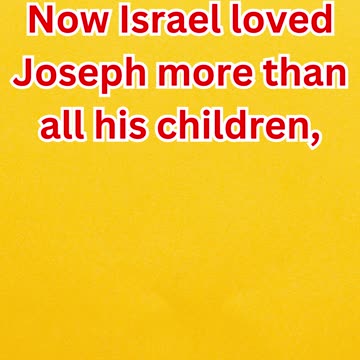 "Joseph: The Favored Son". Genesis 37:3.#shorts #youtube #yt #shortsvideo #youtubeshorts #ytviral