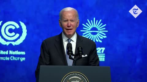 Joe Biden commits to climate targets during Cop27 speech in Egypt