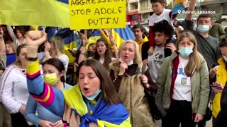 'Stop Putin': protesters around the world express fears