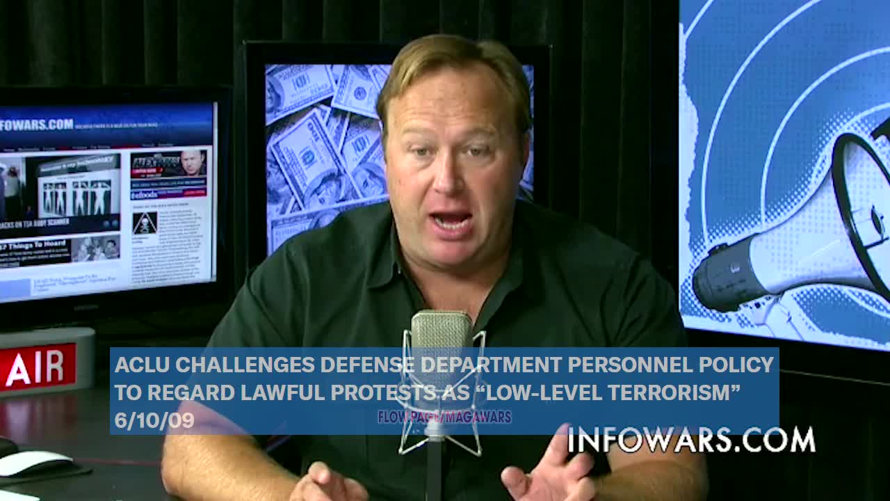 Alex Jones: Department Of Defense Considers Protesting Low Level Terrorism & A Lot More - 9/27/12
