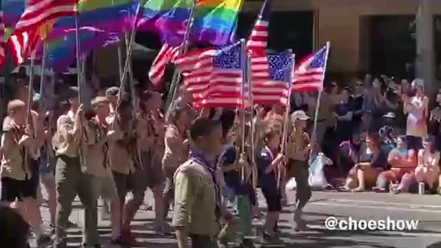 Boy Scouts “Pride” parade