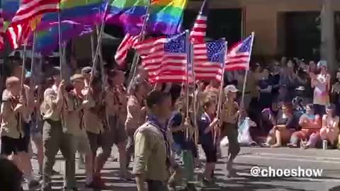 Boy Scouts “Pride” parade