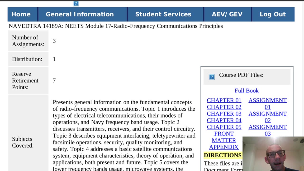 Summary of NAVEDTRA 14189A - NEETS Module 17-Radio-Frequency Communications Principles