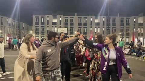 Volunteers from Russia arranged an evening of Russian culture at the World Championships