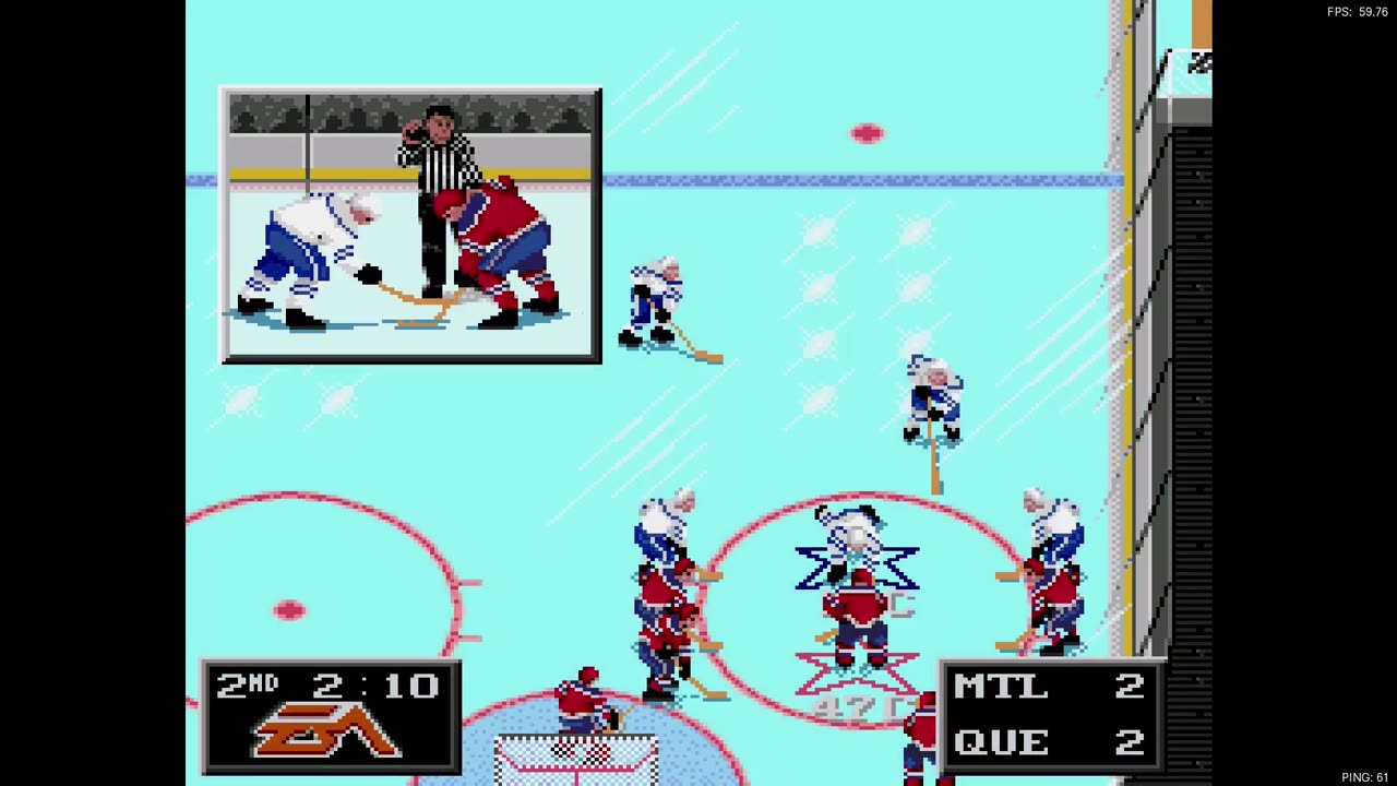 NHL '94 Sega Super Liga Playoff Round 1 G4 - Len the Lengend (MON) at kidswasted (QUE)