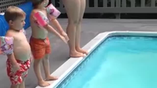 Funny Pull Swimming... Baby