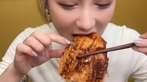 [ASMR] 먹방 asmr mukbang enokimushroom