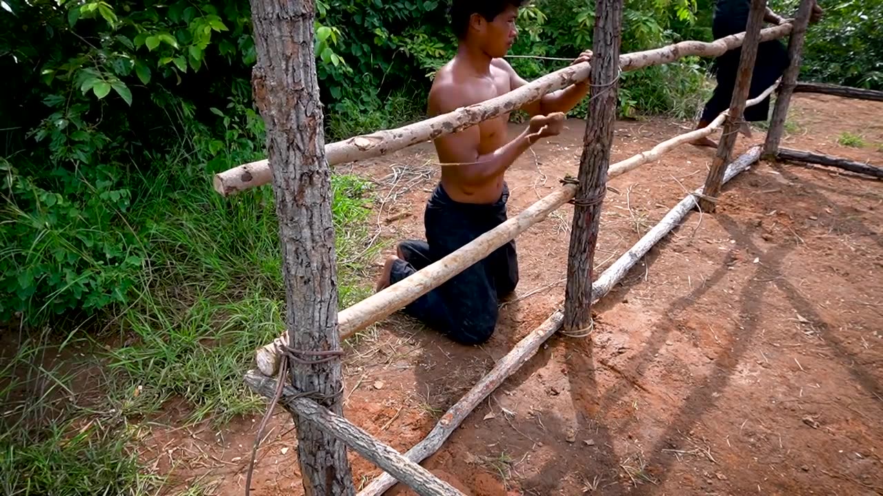 Lives In Forest 130 Days To Building The Most Creatively Mud Villa And Water Slide To Swimming Pool
