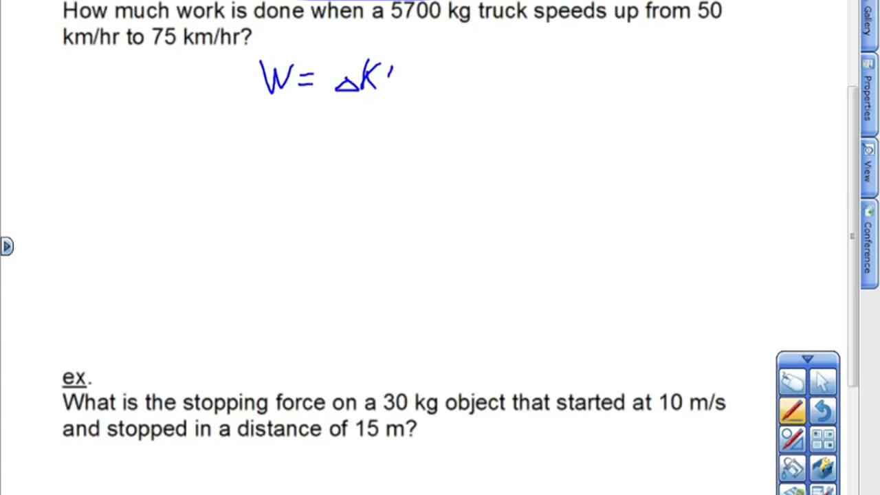 Work-Energy Theorem Lesson