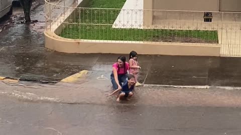 Making Memories With Mom in the Rain