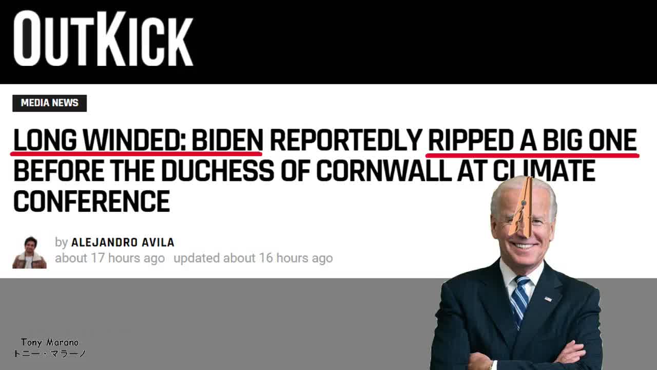 ▶ EXTRAIT-RQ + LIENS parus (21 nov 2021) : Joe Biden's flatulence...