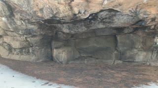 Standing Underneath a Rocky Formation – Whychus Creek – Central Oregon