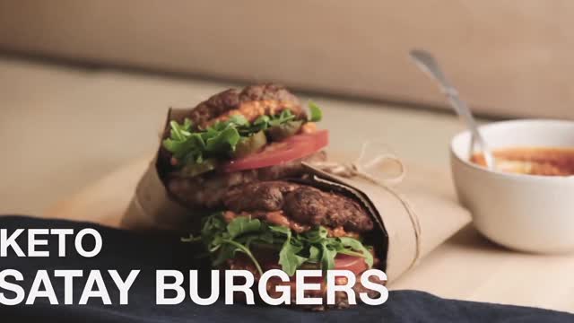 Keto Satay Burgers