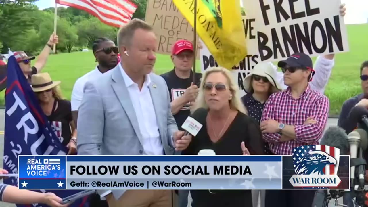 WarRoom Posse Stands Strong Outside Of Danbury, CT Prison In Support Of Steve Bannon