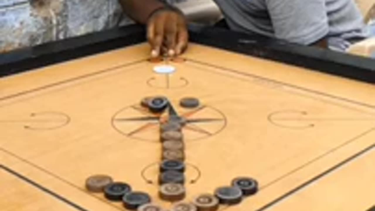 Carrom-Flying shot never seen before 😄💞