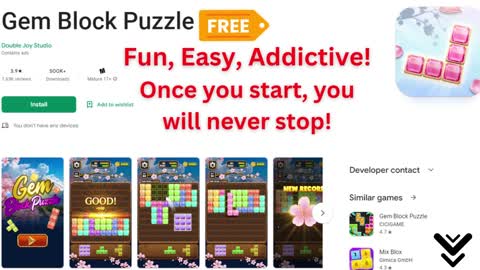 Install and Play Gem Block Puzzle | Gem Block Puzzle | Gems Block Puzzle | Online Game