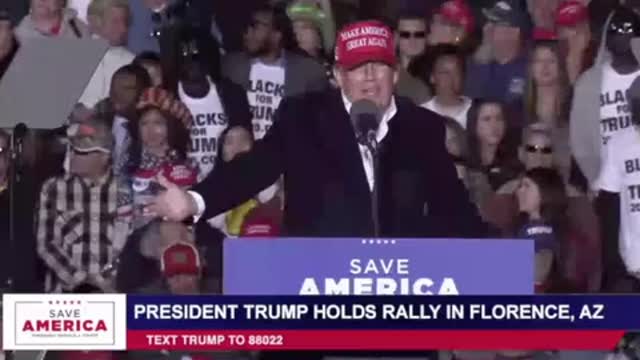 Donald J. Trump holds a 'Save America' rally in Florence, AZ.