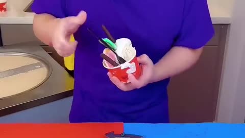 Cake vs spicy ice cream challenge! 🥵🙅‍♂️ by Ethan Funny Family #funny #shorts