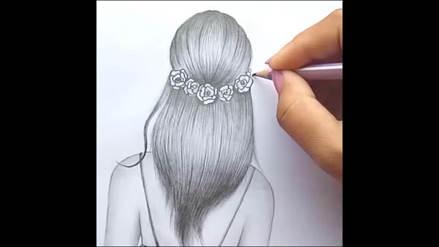 Easy girl drawing ideas ( part -3 ) Pencil sketch Tutorials Art Videos