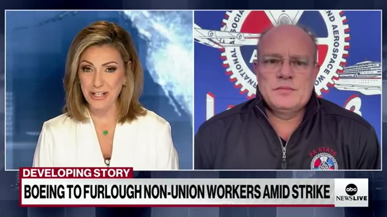 IAM Union International president Brian Bryant speaks on Boeing strikes