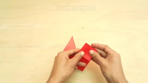 Tutorial origami hati