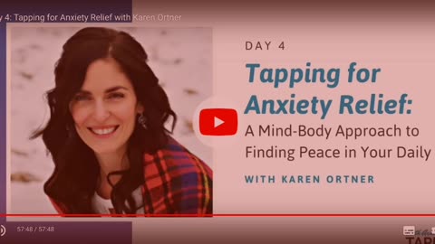 Tapping of anxiety relief Karen Ortner