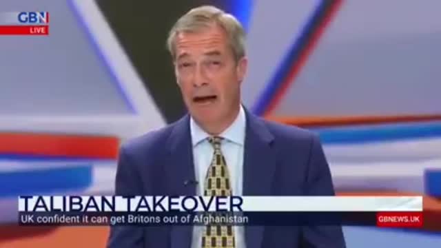 Nigel Farage slams Biden's unilateral Afghanistan withdrawal debacle.