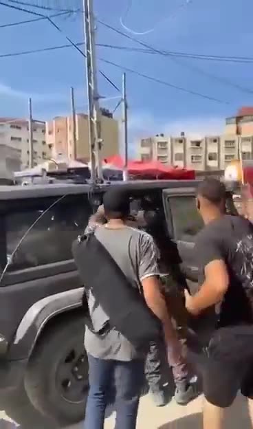 A female Israeli army soldier was captured and taken to the Gaza Strip