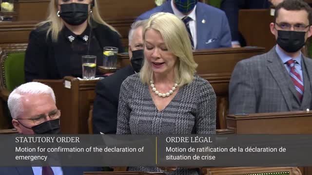 Candice Bergen delivers a STRONG speech in reaction to the Emergency Management Act.