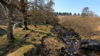 Drone tour. Riverside wildcamping