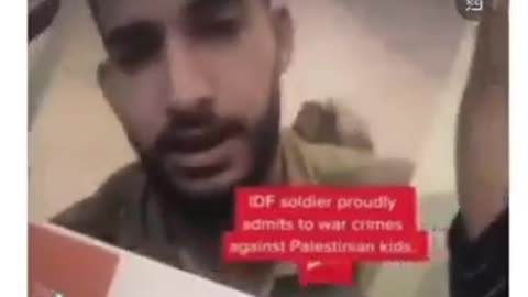Israeli Defence Force (IDF) soldier confesses murdering two Palestinian Children