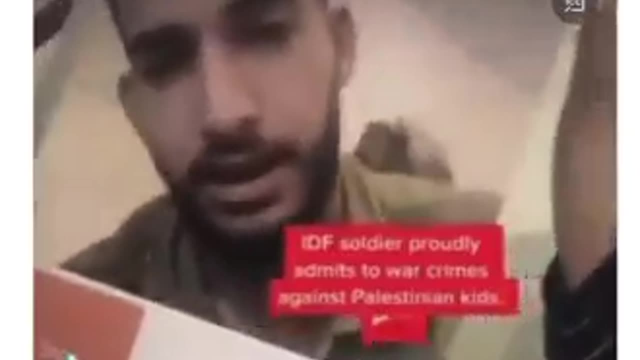 Israeli Defence Force (IDF) soldier confesses murdering two Palestinian Children