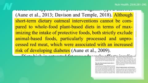 Oatmeal Diet for Diabetes Treatment