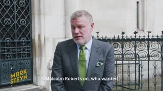 Mark Steyn stands up for free speech outside the Royal Courts of Justice