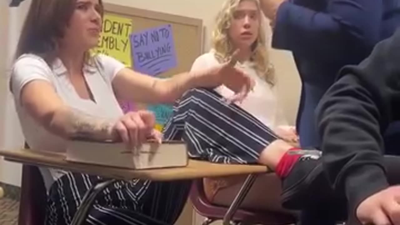 Student Throws Shoe At Teacher in Class