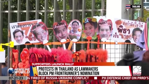 Protests in Thailand as lawmakers block pm frontrunner's nomination